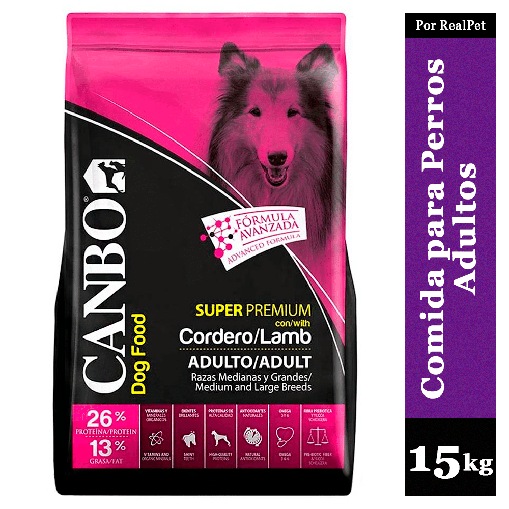 Canbo Adulto Raza Mediana y Grande Cordero 15 kg