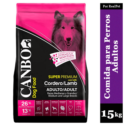 Canbo Adulto Raza Mediana y Grande Cordero 15 kg